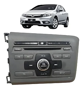 Rádio Cd Player Original Honda Civic 2012 2013 2014 A 2016