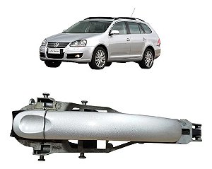 Maçaneta Externa Lado Direito Vw Jetta Variant 2007 A 2011 Prata Dianteira/traseira