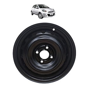 Roda Ferro 4x100 Aro 14 Nissan March Versa 2011 2012 A 2019