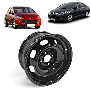 Roda Ferro Aro 15 4x108mm Peugeot 307 Citroen C4 2002 A 2012