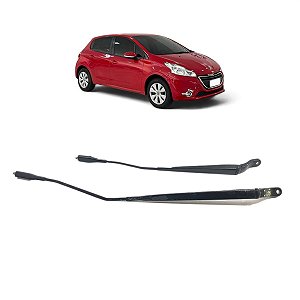 Par Braço Limpador Parabrisa Peugeot 208 2013 2014 A 2019