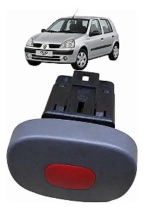 Botao Pisca Alerta Renault Clio 2003 A 2012 Painel Vermelho