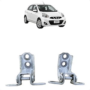 Par Dobradiças Porta Dianteira Direita Nissan March Versa