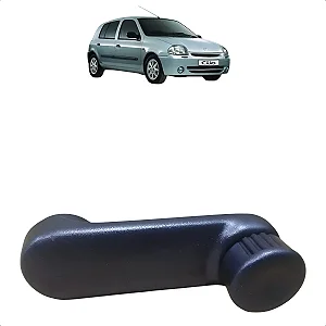 Manivela Vidro Traseiro Esquerdo Renault Clio 1996 A 2016 Cinza