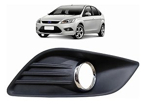 Moldura Farol Milha Direito Ford Focus 2009 A 2012 Preto Direito