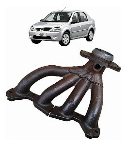 Coletor Escape Renault Logan Sandero Clio 2008 A 2013 1.0