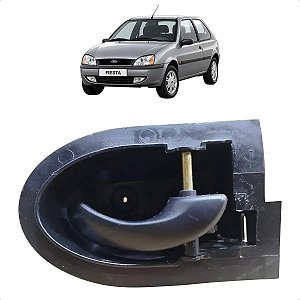 Maçaneta Interna Dianteira Direita Ford Fiesta 1996 A 2007 Cinza Dianteira