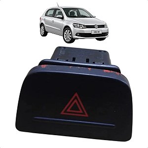 Botao Interruptor Pisca Alerta Vw Gol Voyage G6 2013 A 2016 Vermelho
