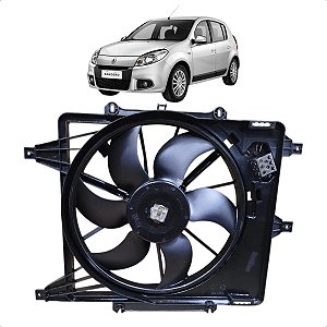 Defletor Ventoinha Radiador Renault Sandero 2008 A 2014