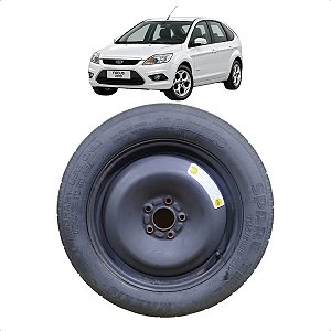 Roda Estepe Ferro Aro 16 5x108 Ford Focus 2009 A 2013 Cinza