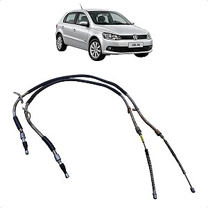 Par Cabo Freio De Mão Traseiro Vw Gol Voyage G5 G6 G7 G8