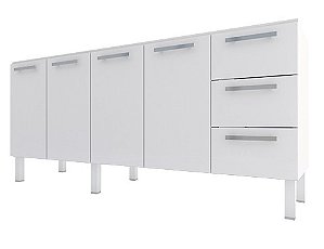 GABINETE AÇO P/PIA 200 VENUS FLAT BRANCO