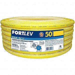 CONDUITE CORRUGADO FLEXIVEL 20MM X 50M FORTLEV