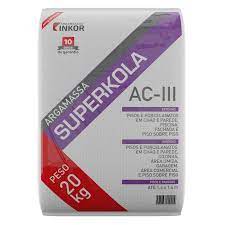 ARGAMASSA SUPERKOLA ACIII 20 KG CINZA INKOR