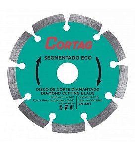 DISCO CORTE DIAMANTADO SEGMENTADO (ECO) 110 CORTAG