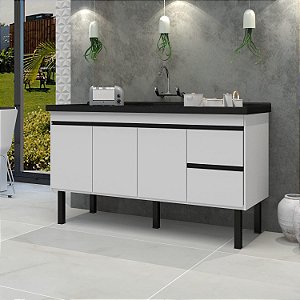 GABINETE COLOR BRANCO 144CM MDF