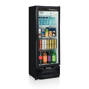 Visa Cooler - Refrigerador Vertical Gelopar 1 Porta de Vidro Duplo - GPTU-40 - Preto