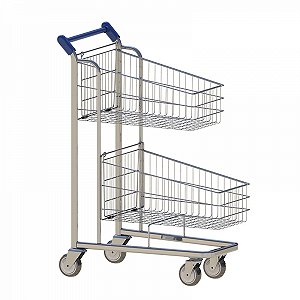 Carrinho Duplo Cesto 70 Litros