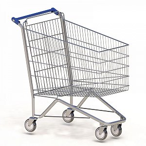 Carrinho 210 Litros com Chassi Aramado Tampa Simples