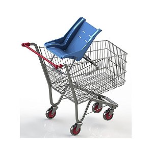 Carrinho 160 Litros Bebê Conforto Tubular