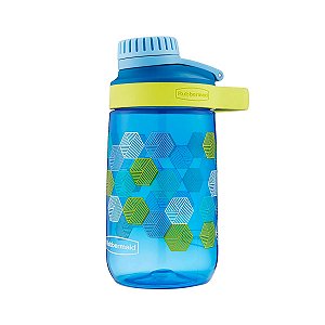 Squeeze Infantil Leak Proof 414Ml Azul Com Hexagonos - Rubbermaid