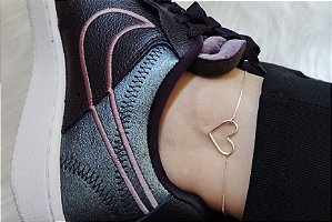 TORNOZELEIRA CORAÇÃO VAZADO