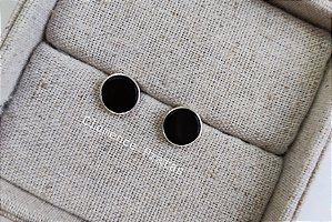 BRINCO PINO ÁGATA NEGRA