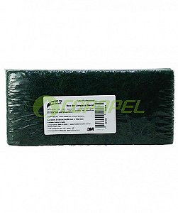 Fibra verde p/ limpeza geral de superfícies 22,5cm x 10,2cm Tinindo - pct c/5 ref.HB004189823