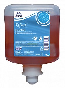 Refil Sabonete Espuma p/ mãos Refresh Rose Bladder 1L Deb Manual ref.686583