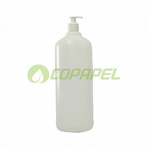Frasco Bombona Plástico Translúcido p/ Sabonete Líquido 2L c/Pump