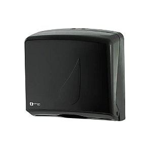 Dispenser Plástico Preto p/ Papel Toalha interfolhas 2D/3D Black LDTI600BB