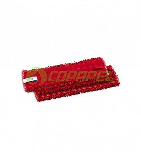Refil Velcro microfibra - looping Vermelho p/ limpeza úmida 40cm TTS ref. 745MR