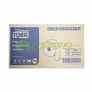 Papel Higiênico Folha Simples Rolo 8x 300m Tork 55033BR