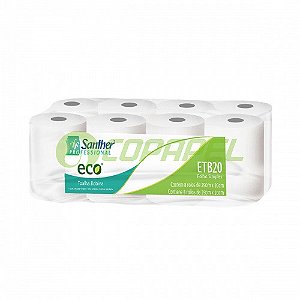 Papel Toalha Folha Simples Rolo 8x 250m Eco ETB20