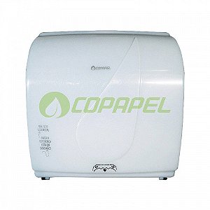 Dispenser Autocorte Plástico Branco p/ Papel Toalha Rolo 200m Black Cloud LMATR223