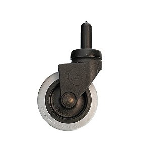 Roda 3" dianteira p/ carro funcional e balde espremedor Bralimpia ref. RD3PRO