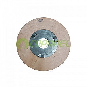 Escova c/ base de madeira e cerdas de nylon p/ piso c/ flange 410mm Band