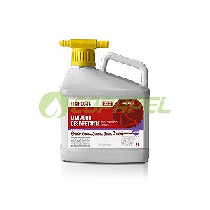 Limpeza Geral Higindoor 332 Sem Fragrância Detergente Desinfetante p/ pisos e superfícies 2L SAD 1D