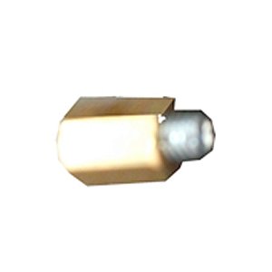 Porca hexagonal metal dourado p/ botão Bio 8cm x 10,5cm x 0,5cm TTS ref. V040019