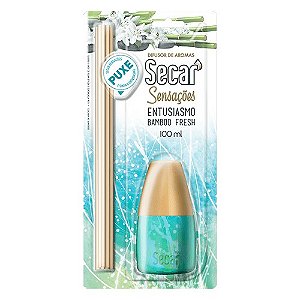 Odorização Secar Difusor de Aromas Sensações Entusiasmo Bamboo 100ml