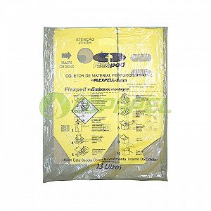 Coletor 13L de papelão p/ resíduos perfurocortantes Extra Flexpell