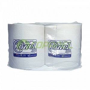 Papel toalha branco p/ cozinha 19cm x 22cm pacote c/ 2 rolos Sorella  Absolute - Copapel Store