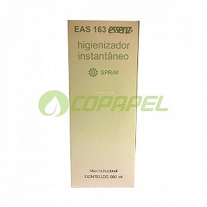 Refil Higienizador Spray p/ mãos s/ fragrância Bag 600ml Essenz EAS163