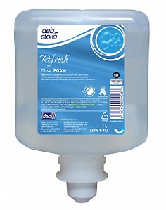 Refil Sabonete Espuma p/ mãos s/ fragrância Bladder 1L Deb Clear Manual