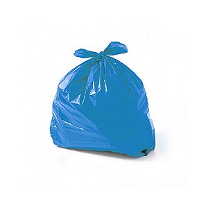 Saco p/ lixo 40L Azul Leve Rolo Fundo Reto 4x25pçs 55x50cm Sax ref. SRLAZ914