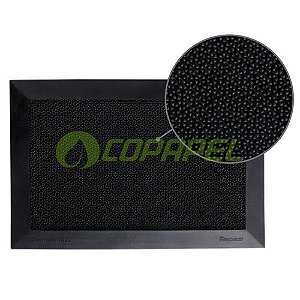 Tapete Sanitizante Vinil Preto 38cm x 58cm p/ desinfecção Max Kapazi