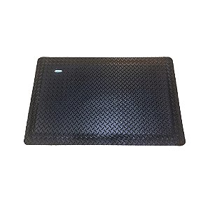 Tapete de borracha Antifadiga Preto 90cm x 60cm x 1,2cm Elasta Érgonos