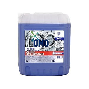 Lavanderia Omo Detergente Líquido Super Concentrado p/ roupas 20L Ref.68827003