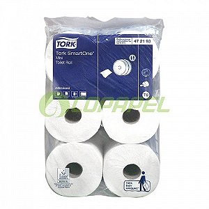 Papel Higiênico Folha Dupla Rolo Smart One Universal Maxi 6x1250fls Tork 730398