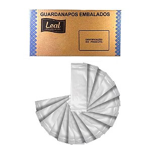 Guardanapo folha dupla branco 40cm x 11,5 cm caixa com 2000 sachês c/ 2 folhas Leal ref. 10099037